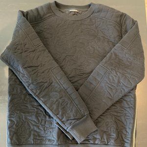 Black Matelassé Sweatshirt SIZE XL